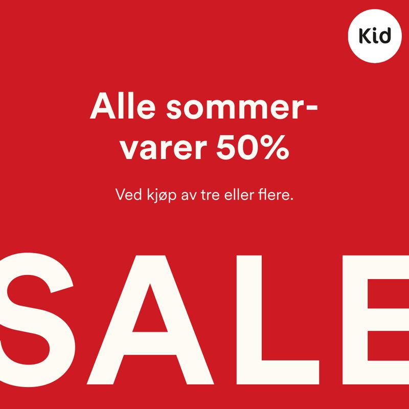 Alle sommervarer 50% KID Interiør
