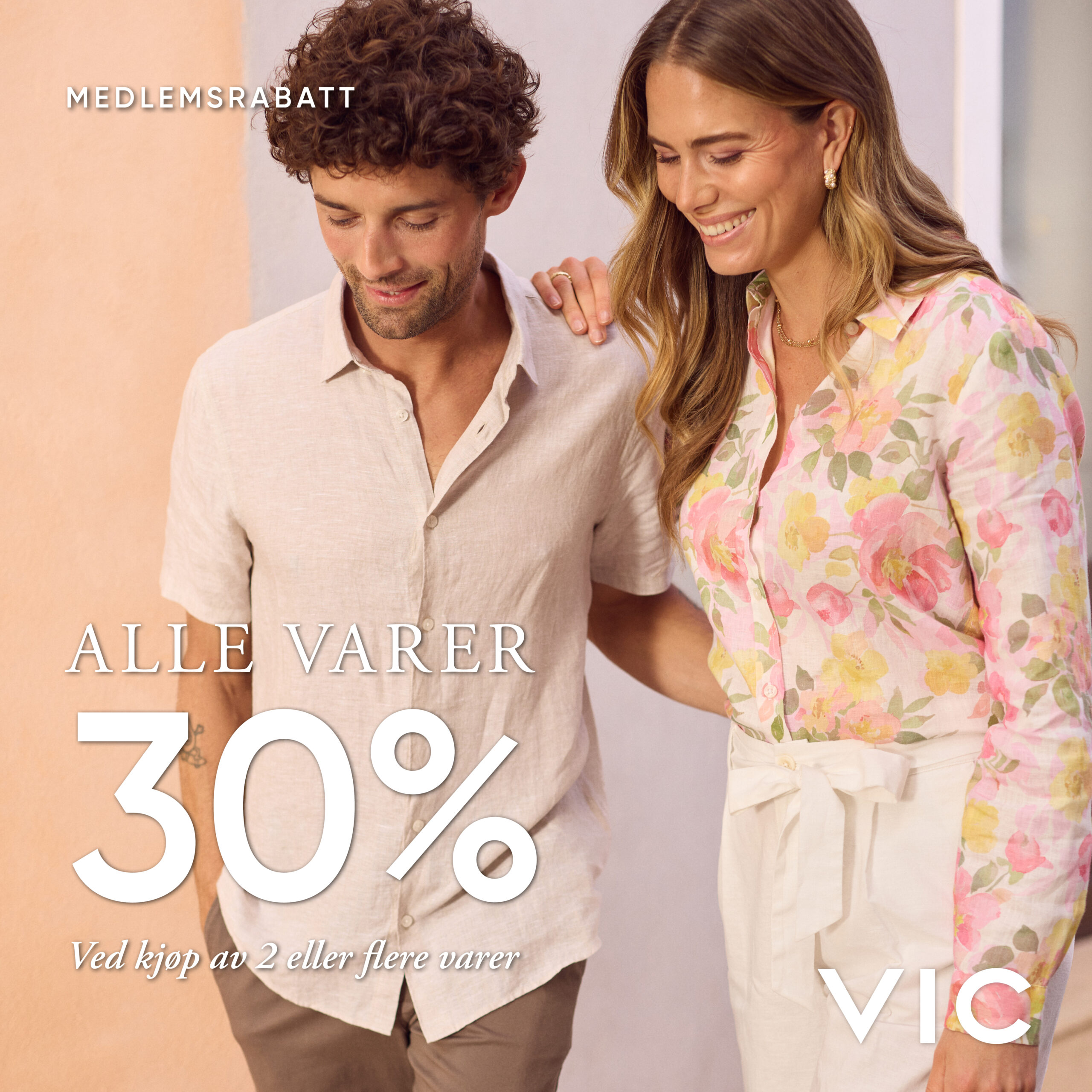 30% ved kjøp av 2 varer eller fler VIC